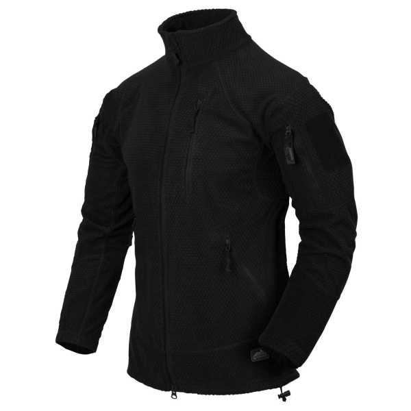 Alpha Tactical Jacket schwarz - Grid Fleece