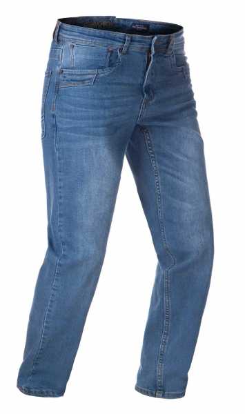 Blue Denim Tactical Flex Jeans - mid blue washed