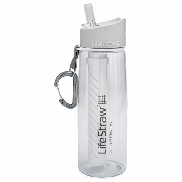 Wasserflasche mit Filter GO 0,65L clear