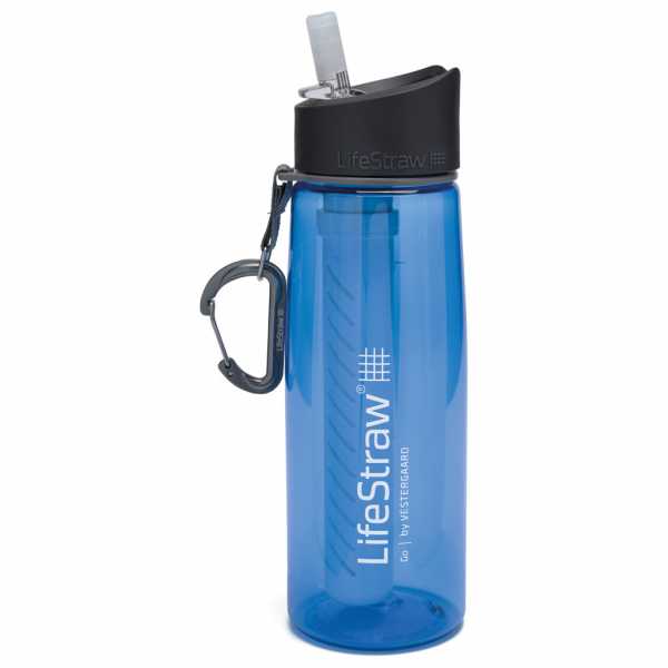 Wasserflasche mit Filter GO 0,65L blue