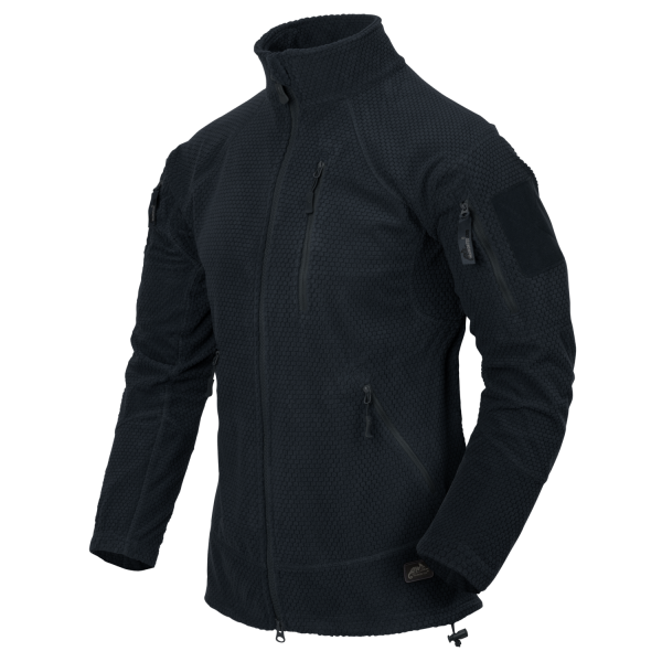 Alpha Tactical Jacket navy blue - Grid Fleece