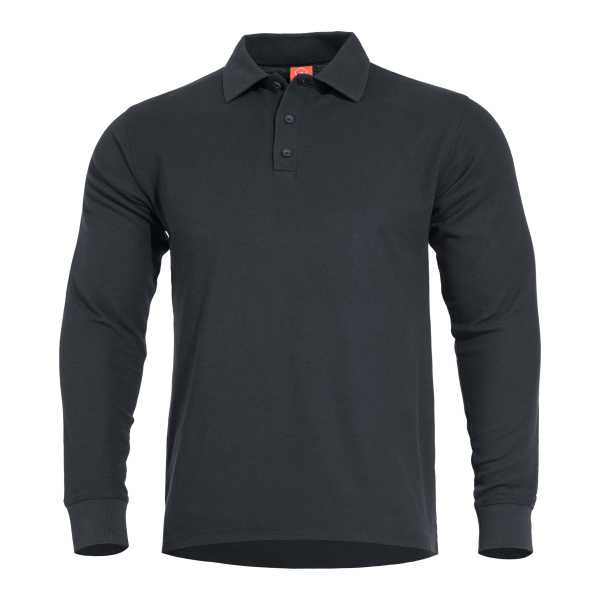 Pentagon Aniketos Long Polo Shirt schwarz